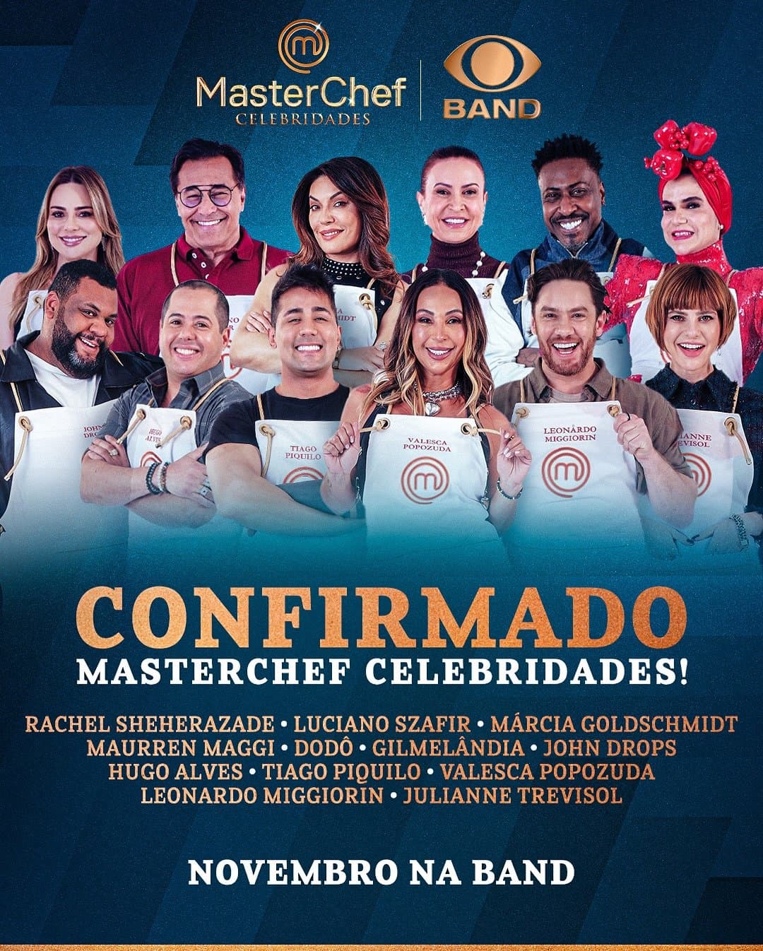 MasterChef Celebridades: de Valesca Popozuda a Rachel Sheherazade, conheça o elenco da nova edição
