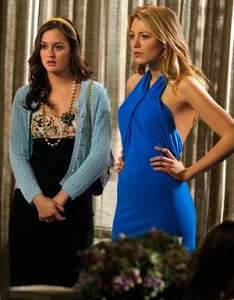 Imagem preta do episódio final "Goodbye Gossip Girl" com Leighton Meester.
